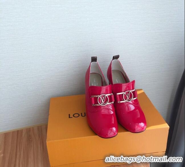 Cheapest Louis Vuitton SWIFT Loafers Pump in Patent Leather LV1769 Red 2020