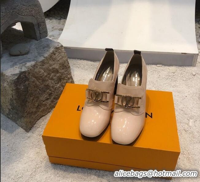 Discount Louis Vuitton SWIFT Loafers Pump in Patent Leather LV1769 Cream 2020