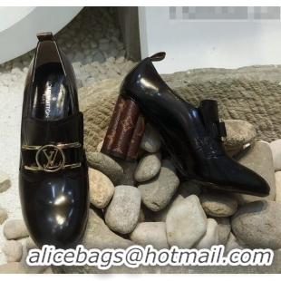 Top Quality Louis Vuitton SWIFT Loafers Pump in Patent Leather LV1769 Black 2020