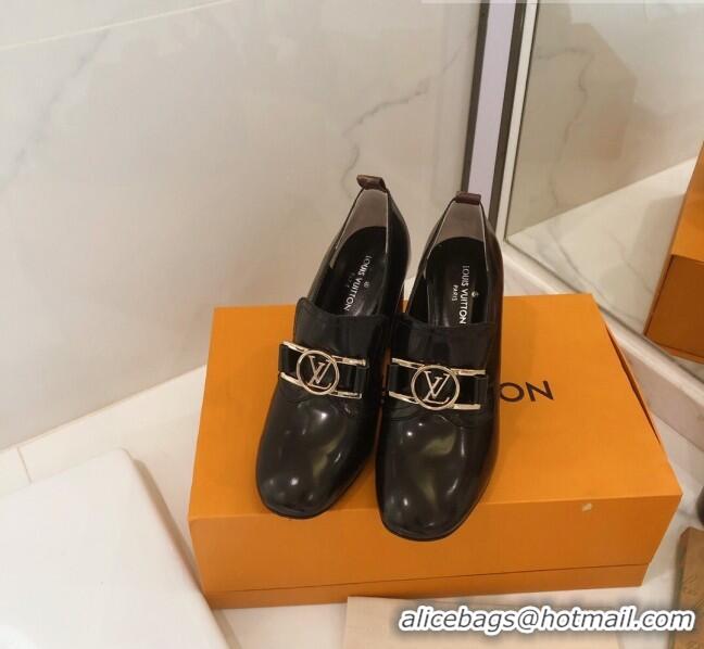 Top Quality Louis Vuitton SWIFT Loafers Pump in Patent Leather LV1769 Black 2020