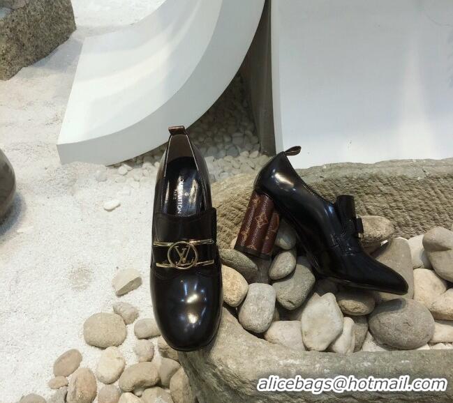 Top Quality Louis Vuitton SWIFT Loafers Pump in Patent Leather LV1769 Black 2020