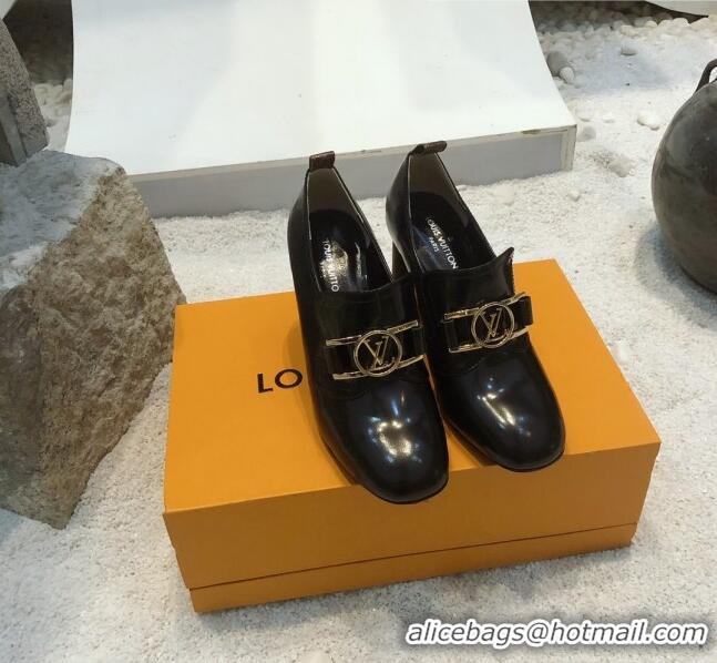 Top Quality Louis Vuitton SWIFT Loafers Pump in Patent Leather LV1769 Black 2020