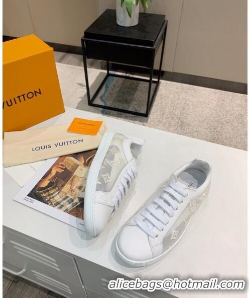 Buy Cheap Louis Vuitton LUXEMBOURG Trainers Sneakers in Transparent Textile LV6178 White 2020