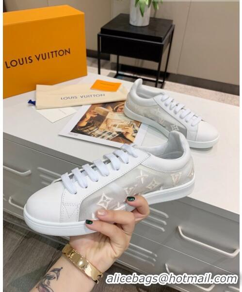 Buy Cheap Louis Vuitton LUXEMBOURG Trainers Sneakers in Transparent Textile LV6178 White 2020