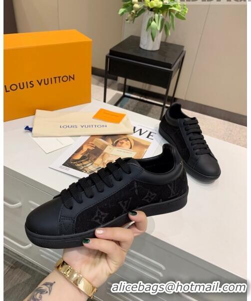 Discount Louis Vuitton LUXEMBOURG Trainers Sneakers in Transparent Textile LV6178 Black 2020