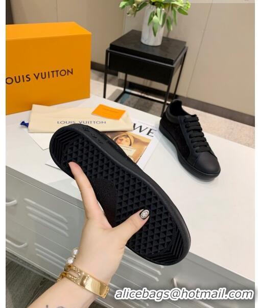 Discount Louis Vuitton LUXEMBOURG Trainers Sneakers in Transparent Textile LV6178 Black 2020