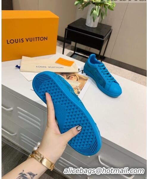 Top Quality Louis Vuitton LUXEMBOURG Trainers Sneakers in Transparent Textile LV6178 Blue 2020