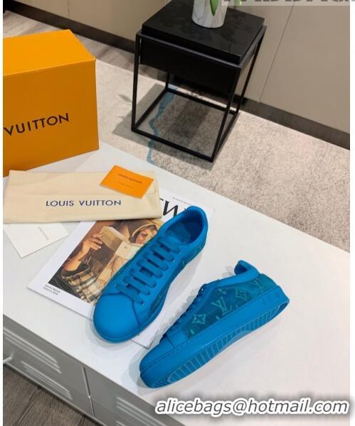 Top Quality Louis Vuitton LUXEMBOURG Trainers Sneakers in Transparent Textile LV6178 Blue 2020