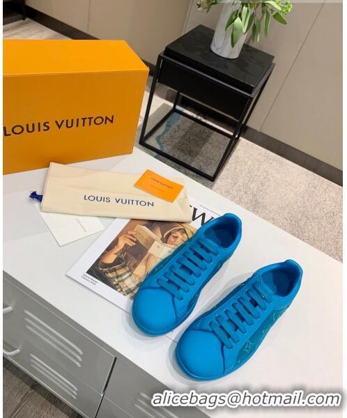 Top Quality Louis Vuitton LUXEMBOURG Trainers Sneakers in Transparent Textile LV6178 Blue 2020