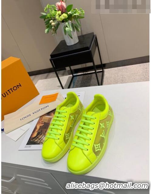 Top Quality Louis Vuitton LUXEMBOURG Trainers Sneakers in Transparent Textile LV6178 Green 2020