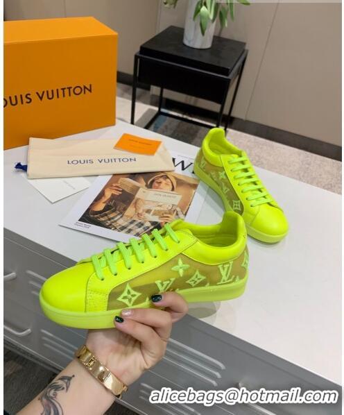 Top Quality Louis Vuitton LUXEMBOURG Trainers Sneakers in Transparent Textile LV6178 Green 2020