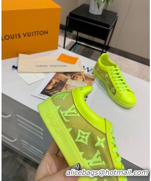 Top Quality Louis Vuitton LUXEMBOURG Trainers Sneakers in Transparent Textile LV6178 Green 2020