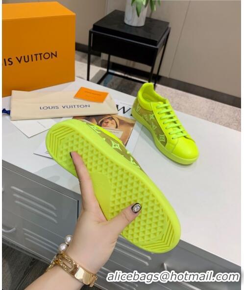 Top Quality Louis Vuitton LUXEMBOURG Trainers Sneakers in Transparent Textile LV6178 Green 2020