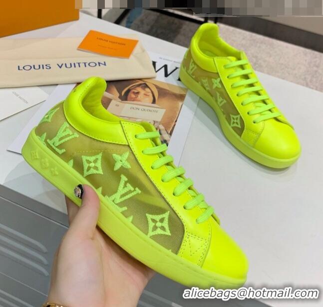 Top Quality Louis Vuitton LUXEMBOURG Trainers Sneakers in Transparent Textile LV6178 Green 2020