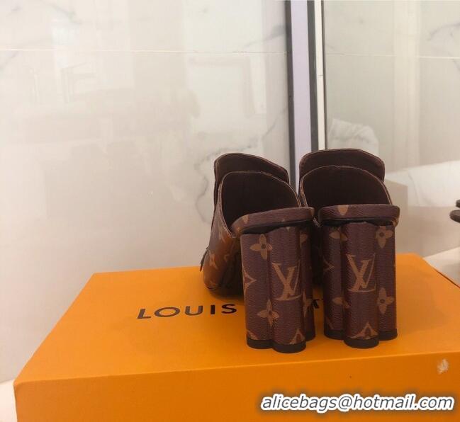 Discount Louis Vuitton INDIANA Mules Sandals in Patent Monogram Canvas LV1783 2020