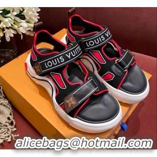 Spot Bulk Louis Vuitton LV Archlight Contrasting Sporty Sandals LV2424 Red 2020