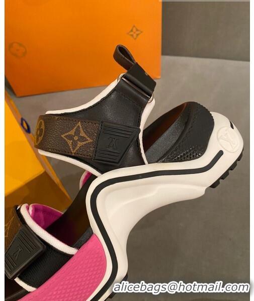 Best Quality Louis Vuitton LV Archlight Contrasting Sporty Sandals LV2424 Pink 2020