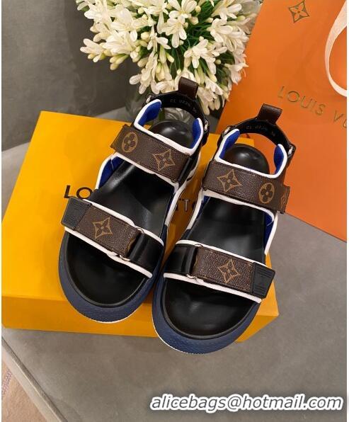 Buy AAAAA Louis Vuitton LV Archlight Contrasting Sporty Sandals LV2424 Blue 2020