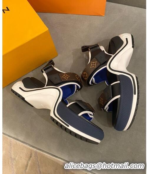 Buy AAAAA Louis Vuitton LV Archlight Contrasting Sporty Sandals LV2424 Blue 2020