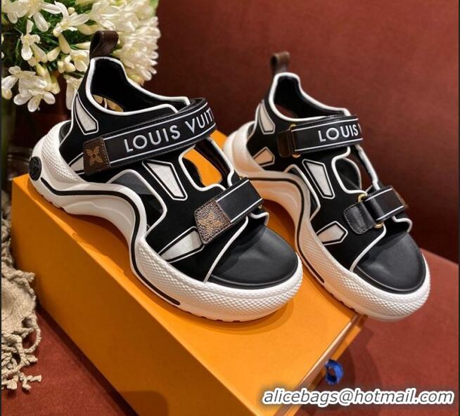 Spot Bulk Louis Vuitton LV Archlight Contrasting Sporty Sandals LV2424 White 2020 