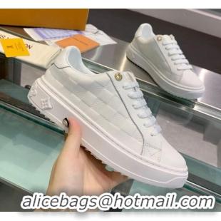 Luxury Louis Vuitton Frontrow Calfskin Damier Sneaker LV2429 White 2020 (For Women and Men)