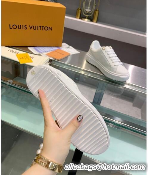 Luxury Louis Vuitton Frontrow Calfskin Damier Sneaker LV2429 White 2020 (For Women and Men)