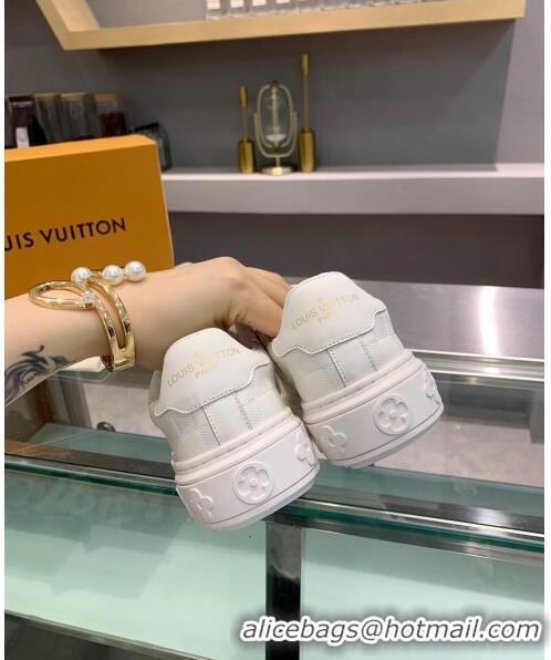 Luxury Louis Vuitton Frontrow Calfskin Damier Sneaker LV2429 White 2020 (For Women and Men)