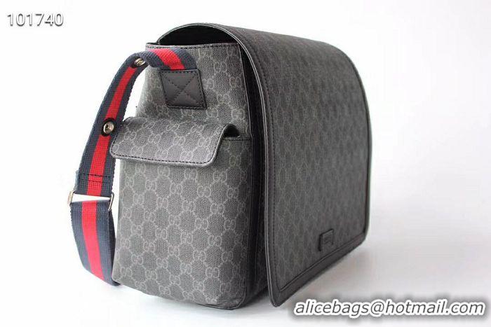 Top Quality Gucci GG Supreme Diaper Bag 495909 Black