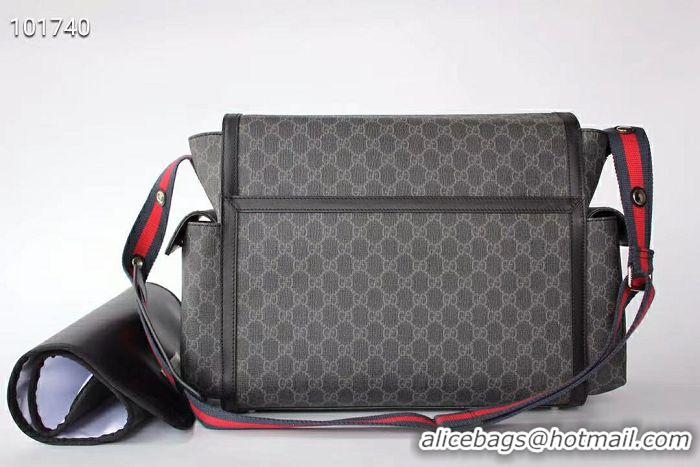 Top Quality Gucci GG Supreme Diaper Bag 495909 Black