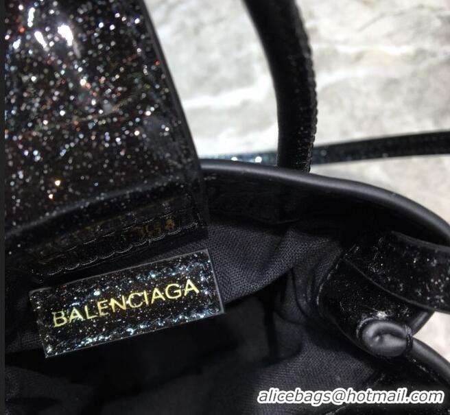 New Design Balenciaga shopping phone pouch shoulder bag B46249 black