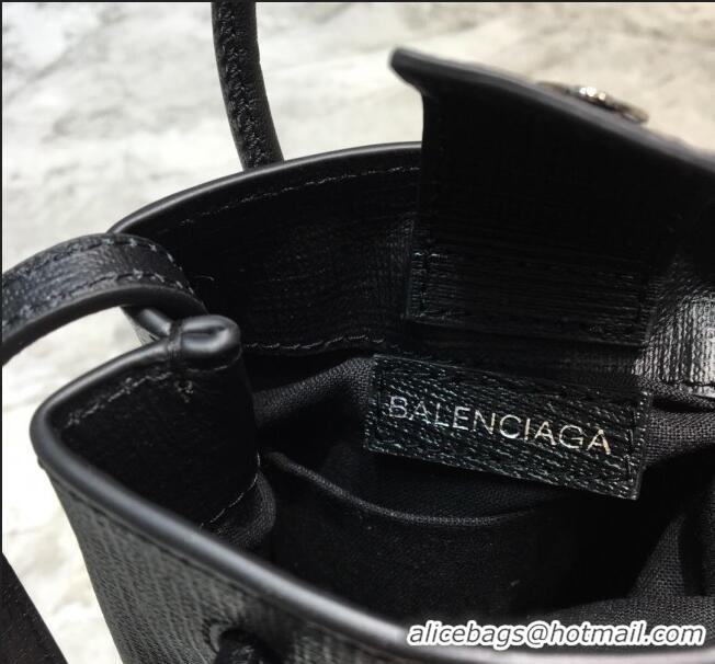 Inexpensive Balenciaga graffiti shopping phone pouch shoulder bag B46252 black