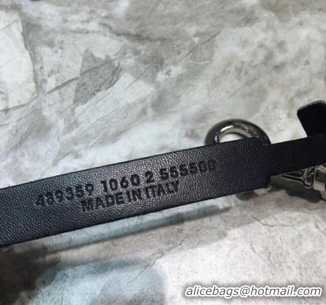 Inexpensive Balenciaga Canvas Strap With Logo B60436 Black 2020