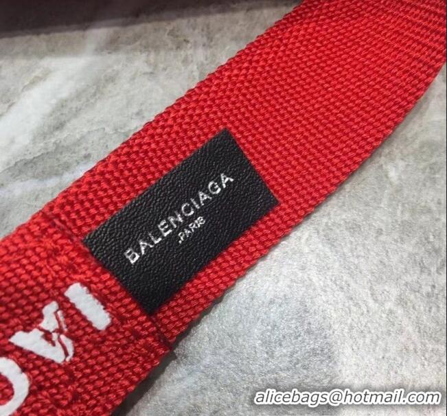 Sumptuous Promotional Balenciaga Canvas Strap With Logo B60436 Red 2020