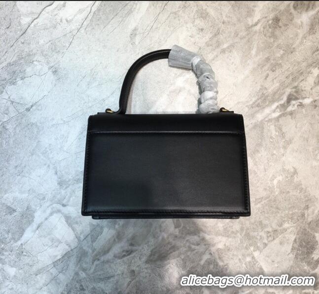 Discount Balenciaga Sharp XS Satchel Top Handle Bag in Black Smooth Leather B71313 Black 2020