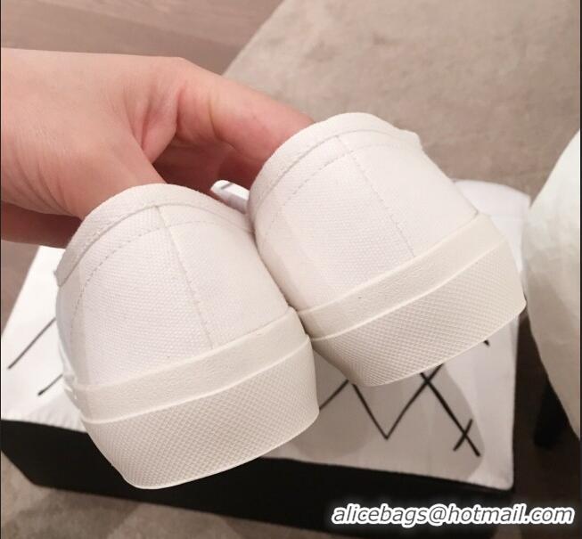 Good Quality Chanel Vintage Canvas Slip-on Sneakers C70608 White 2020