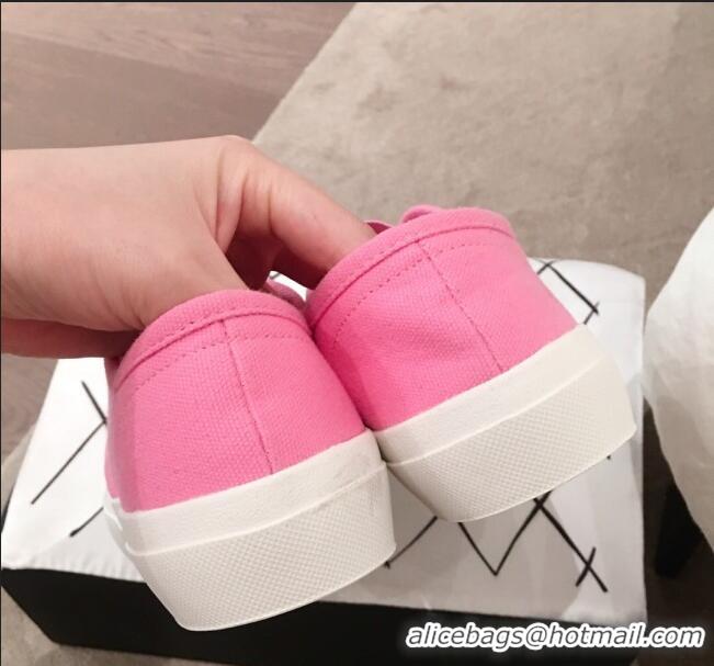 Cheapest Chanel Vintage Canvas Slip-on Sneakers C70608 Pink 2020