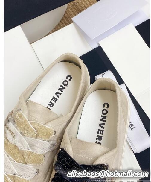 Discount Chanel x Converse Asymmetry Laces Sneakers C70613 Light Beige 2020