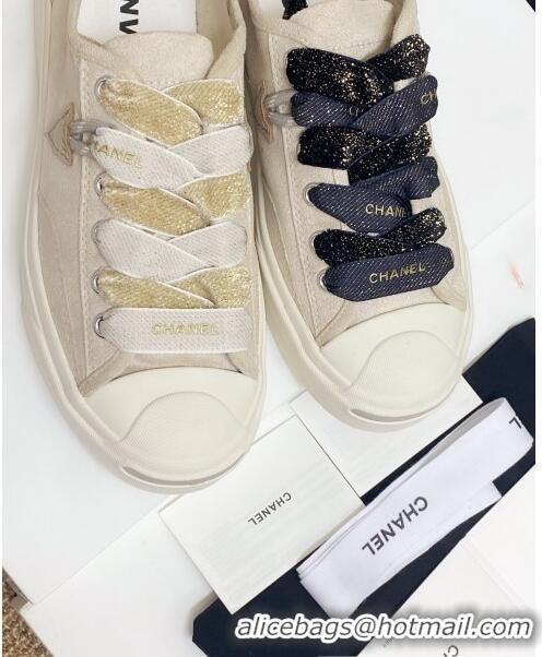 Discount Chanel x Converse Asymmetry Laces Sneakers C70613 Light Beige 2020