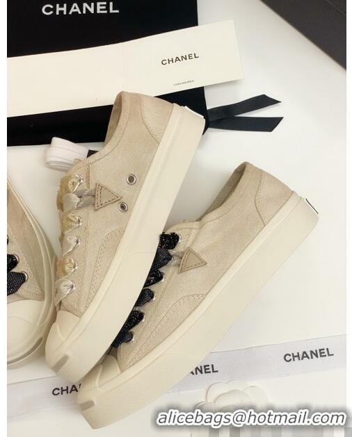 Discount Chanel x Converse Asymmetry Laces Sneakers C70613 Light Beige 2020