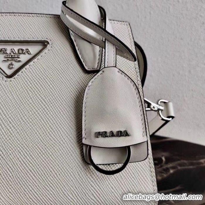 Pretty Style Prada Saffiano leather mini-bag 2BA269 White