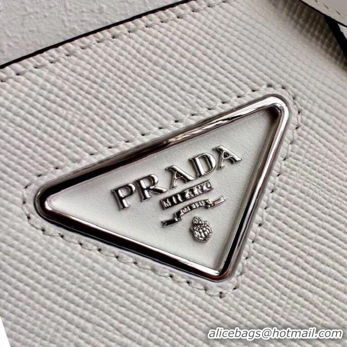 Pretty Style Prada Saffiano leather mini-bag 2BA269 White