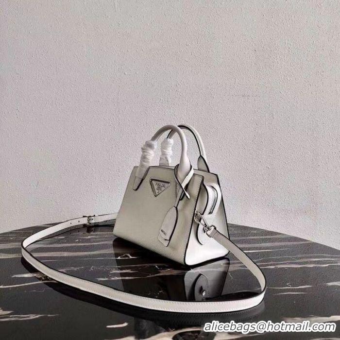 Pretty Style Prada Saffiano leather mini-bag 2BA269 White