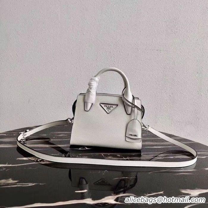 Pretty Style Prada Saffiano leather mini-bag 2BA269 White