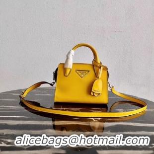 Sophisticated Prada Saffiano leather mini-bag 2BA269 yellow