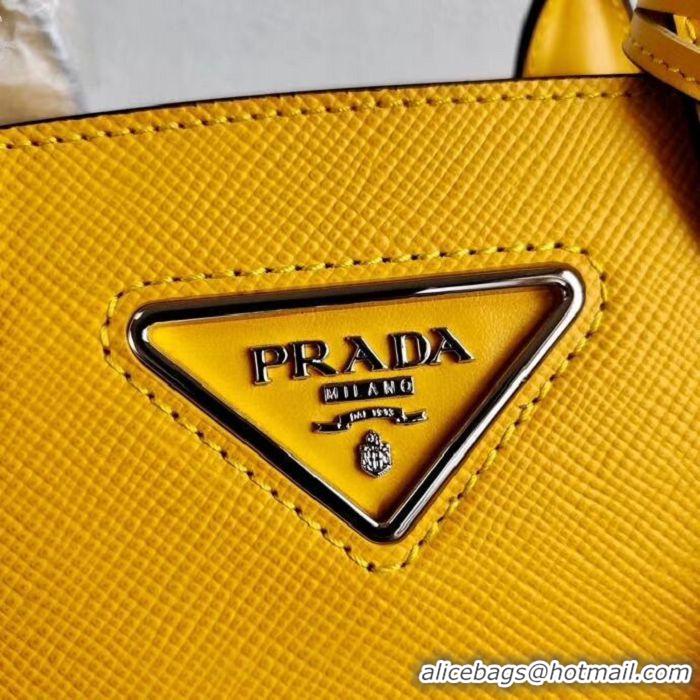 Sophisticated Prada Saffiano leather mini-bag 2BA269 yellow