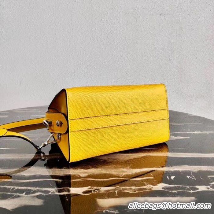 Sophisticated Prada Saffiano leather mini-bag 2BA269 yellow