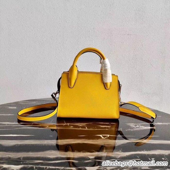 Sophisticated Prada Saffiano leather mini-bag 2BA269 yellow