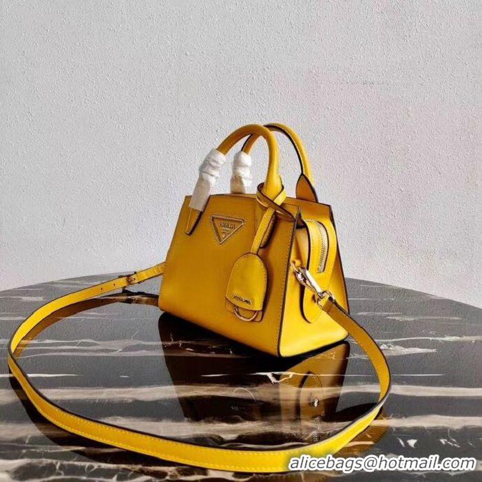 Sophisticated Prada Saffiano leather mini-bag 2BA269 yellow