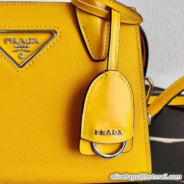 Sophisticated Prada Saffiano leather mini-bag 2BA269 yellow