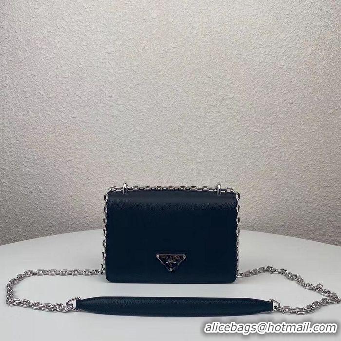 Cheapest Prada Saffiano leather mini shoulder bag 2BD032 black